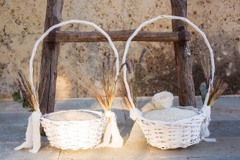 Lavender Wheat Wedding in Greece